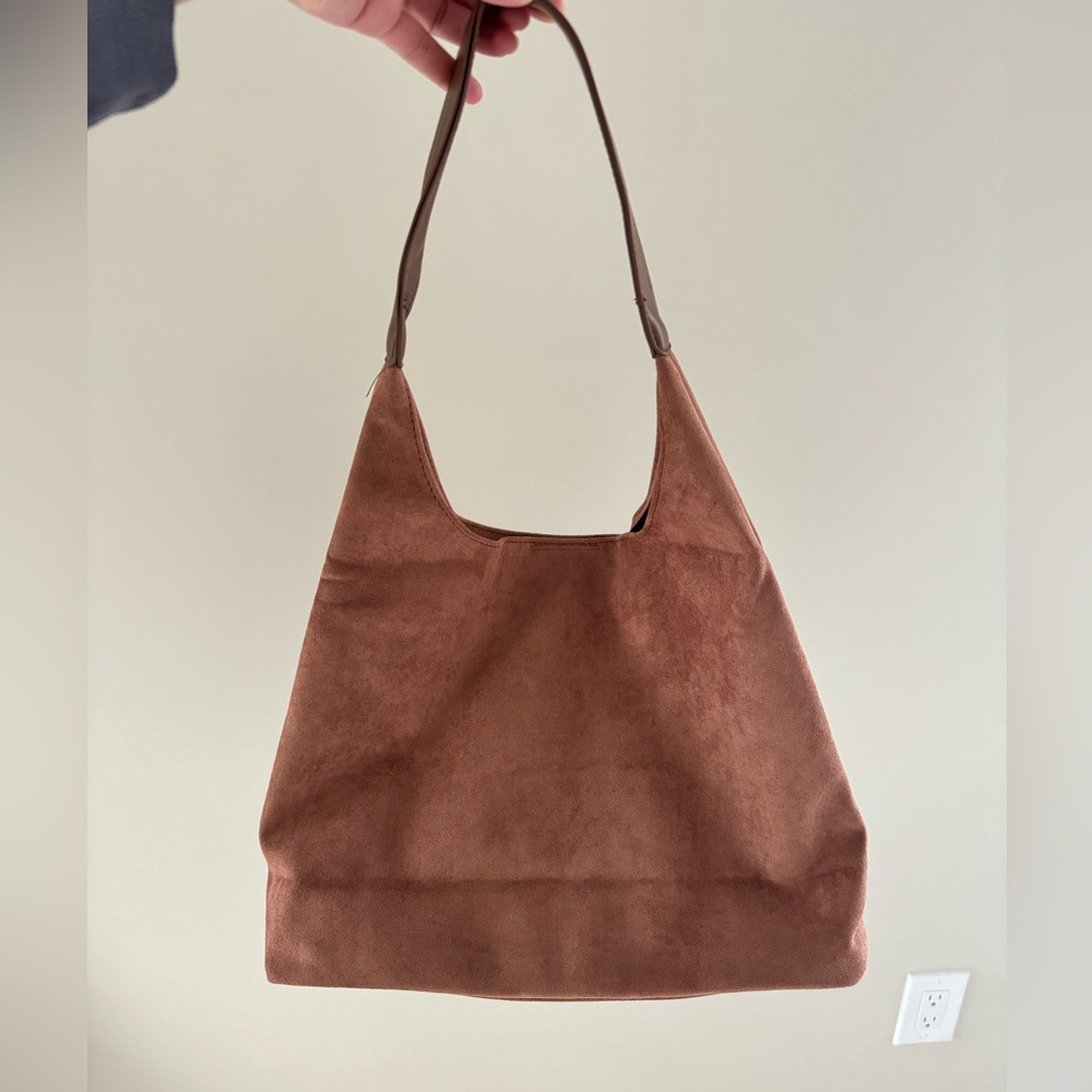 Brand New suede leather tote